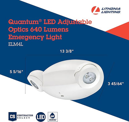 Lithonia Lighting Quantum Emergency Light, Contemporary Commercial LED - Image 5