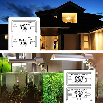 BN-LINK Indoor Digital Light Timer, 7 Day Programmable Plug - Image 4