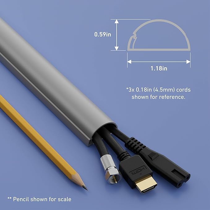 D-Line 13.12ft Cord Hider Kit, Patented Cable Cover, Hide Wires on Wall - Image 4