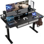 55 * 30 Inches Electric Standing Widened Desk Adjustable Height by ExaDesk