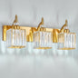 BBLLWJ Modern Bathroom Vanity Light 3-Light Gold Crystal Light Fixtures Over by BBLLWJ