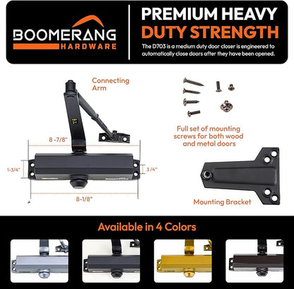 Boomerang Medium Duty Automatic Commercial Door Closer - Image 2