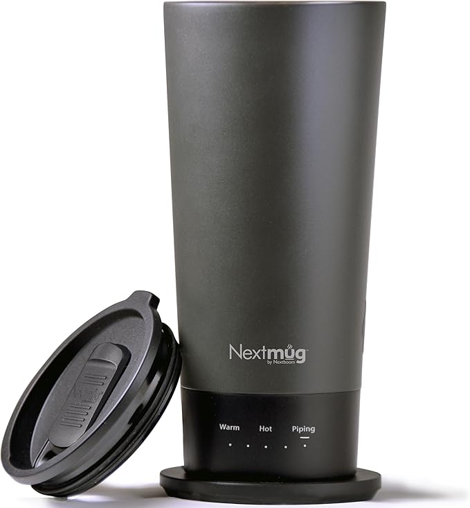 Nextmug Go - Temperature-Controlled, Self-Heating Travel Mug by NextmugbyNextboom