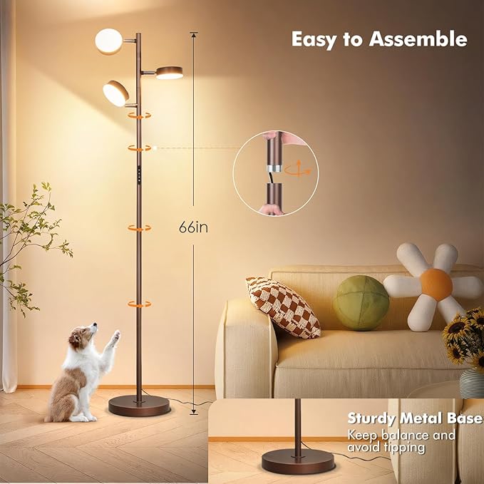 Benaep Tree Floor Lamp for Living Room - Image 7