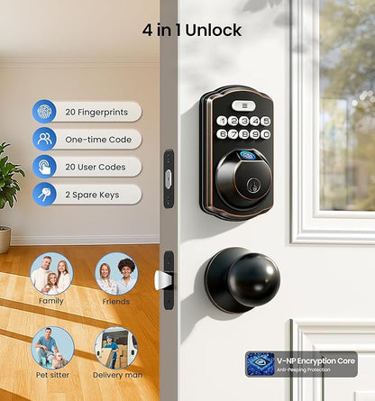 Veise Fingerprint Door Lock - Image 3