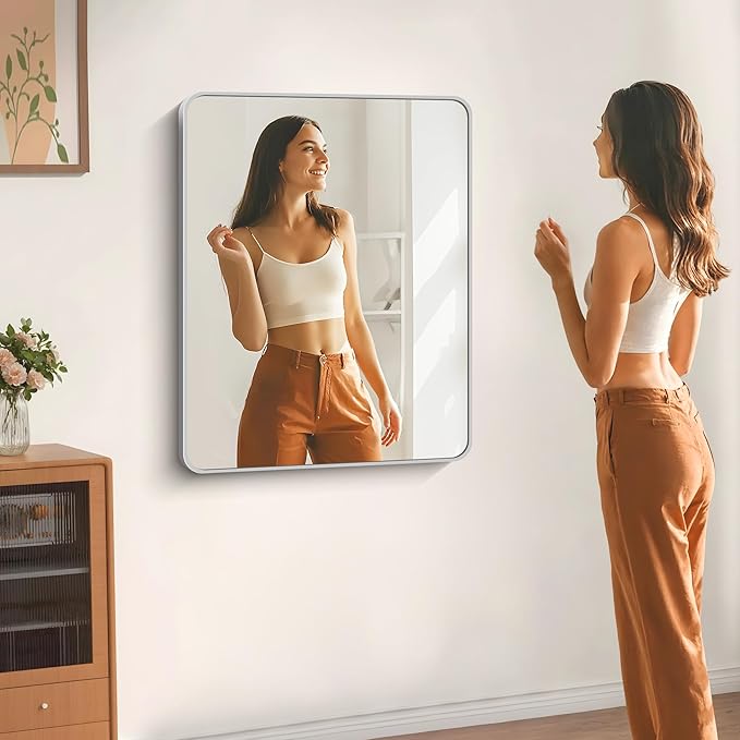 30" x 36"Bathroom Mirror, Decorative Rectangular Vanity Mirror - Image 6