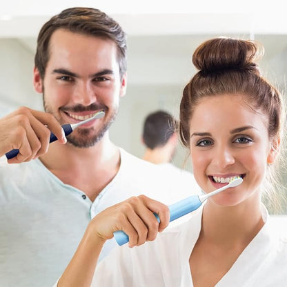 7AM2M Rechargeable Sonic Electric Toothbrush 2 Pack, Soft Toothbrushes - Image 6