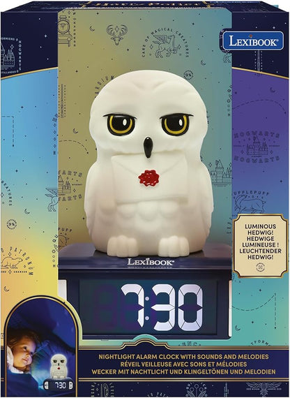 LEXiBOOK, Hedwig Nightlight Alarm Clock, Sounds and Melodies, Backlit LCD Screen - Image 5