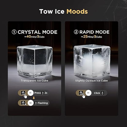 Ice Maker Portable Countertop, 1.6" Crystal Clear Ice Cube Machine - Image 5