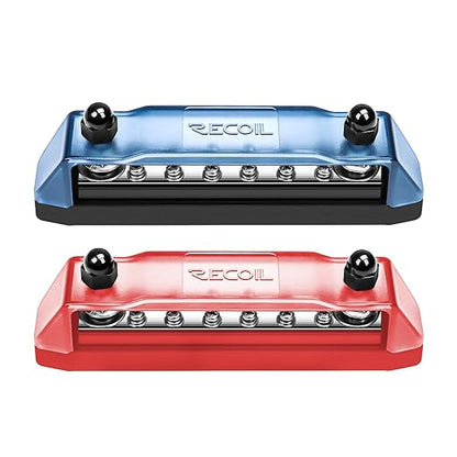 Recoil BB212P Power Distribution Block 12V 150A Dual 5/16” Studs Bus Bar - Image 3