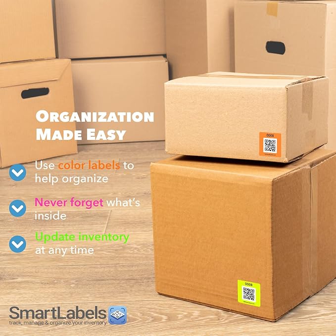 Smart Labels QR Code Stickers Pack of 48 Made in USA - Image 5