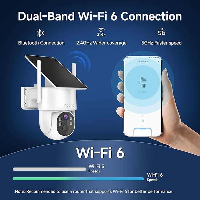 Noorio Solar Security Camera Wireless Outdoor, 2K Cameras - Image 3