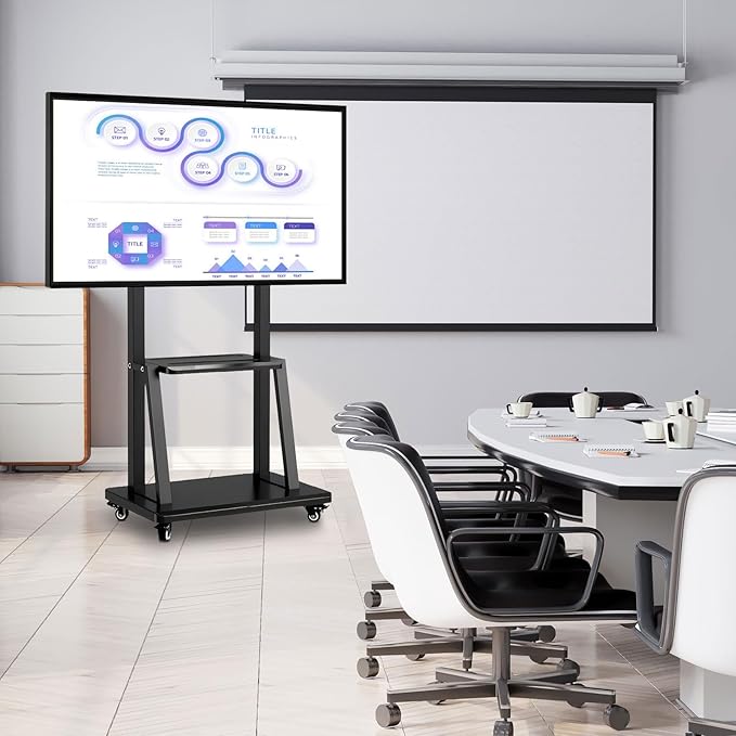 43-65" Height Adjustable Mobile Stand - Image 6