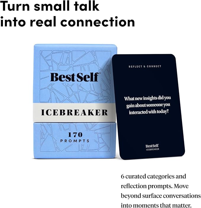BestSelf Icebreaker Card Deck – 170 Conversation Starters to Spark Meaningful - Image 5