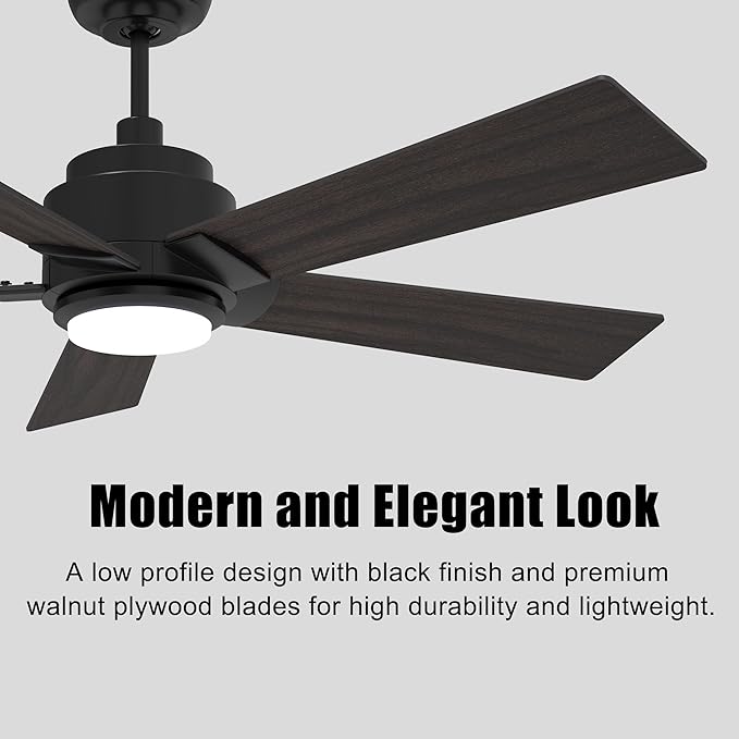 SMAAIR Smart WiFi LED Ceiling Fan, 52inch Plywood Outdoor Smart Ceiling Fan - Image 6
