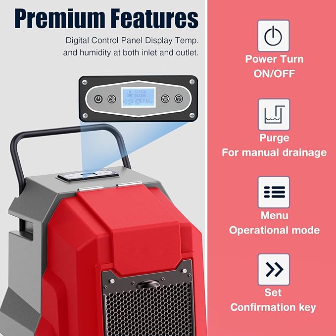 MOUNTO 180Pints Commercial Dehumidifier - Image 3