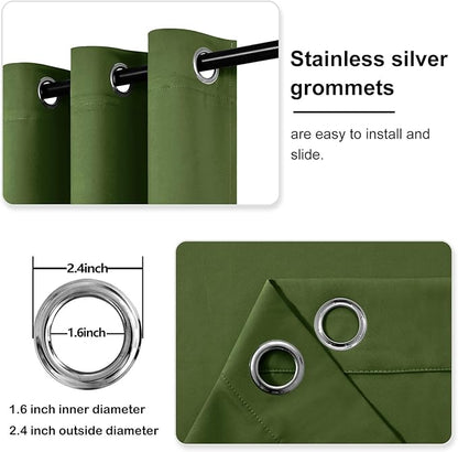 DWCN Blackout Curtains for Living Room, Room Drakening Curtains for Bedroom - Image 4