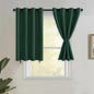 JIUZHEN Short Curtains Kitchen Half Window Blackout Curtains by JIUZHEN