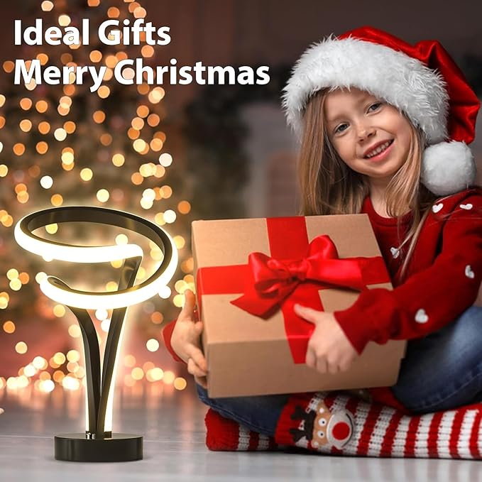 airnasa Spiral LED Table Lamp Set of 2-10 Color Modes, Touch Dimming, Modern - Image 7