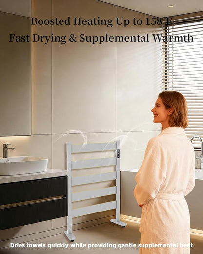 Heated Towel Rack – Rapid PTC Heating, LED Timer Control, High Temp & Large - Image 9