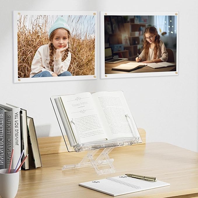 Kalami 8x10 Picture Frame Wall Mount Self Adhesive, Full Frame Size 10x11 - Image 5