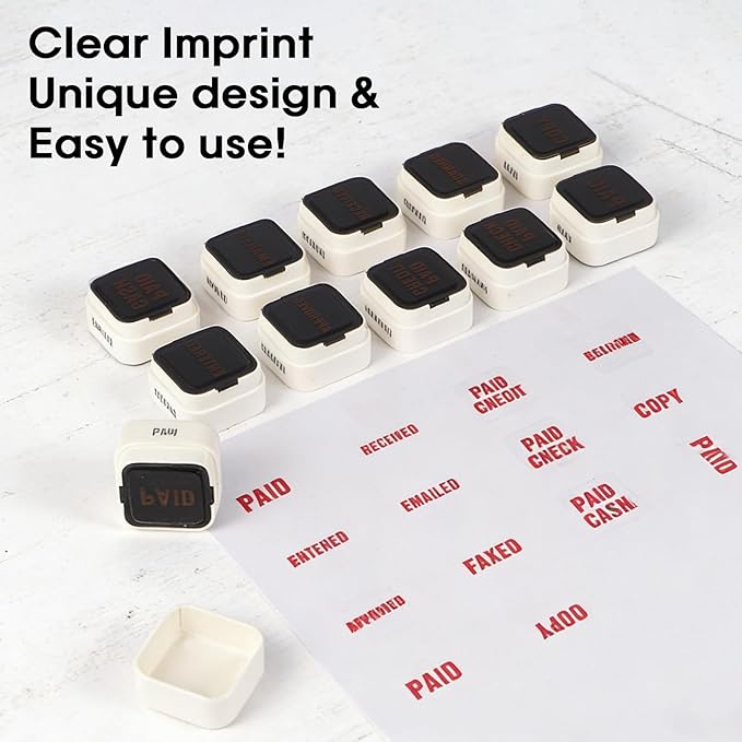 3-in-1 Faxed/Emailed/Received Office Rbber Stamps - Image 3