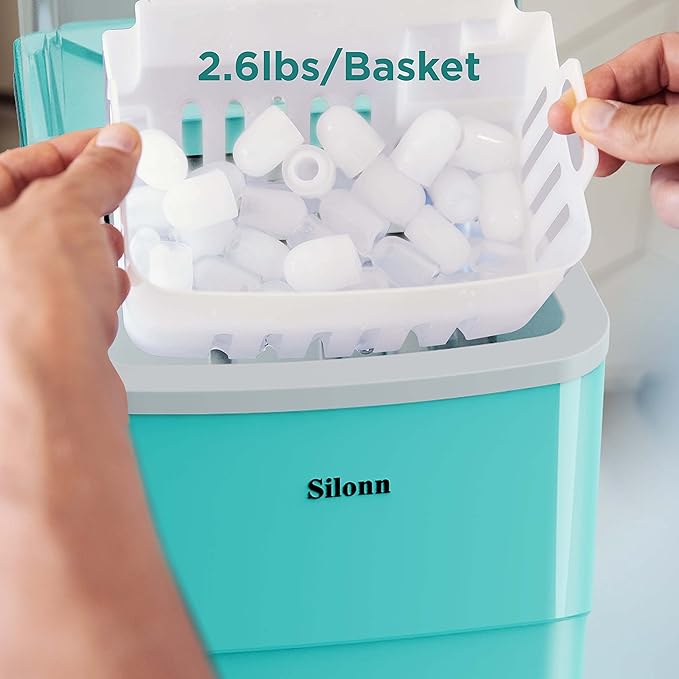 Silonn Ice Makers Countertop, 9 Cubes Ready in 6 Mins, Self-Cleaning Ice Machine - Image 5