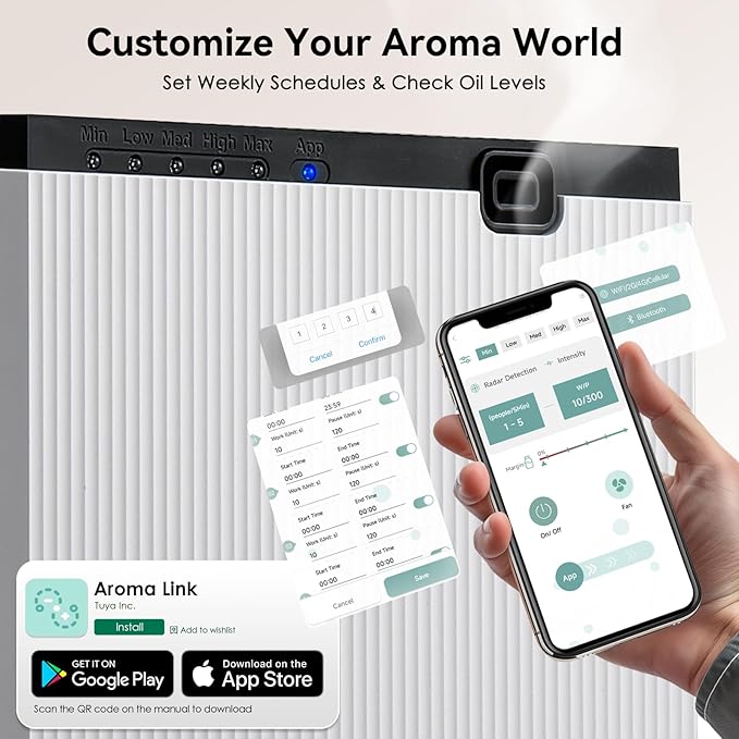 Mxmoonant Scent Air Machine for home 800ML, Aroma Diffuser App Control - Image 4