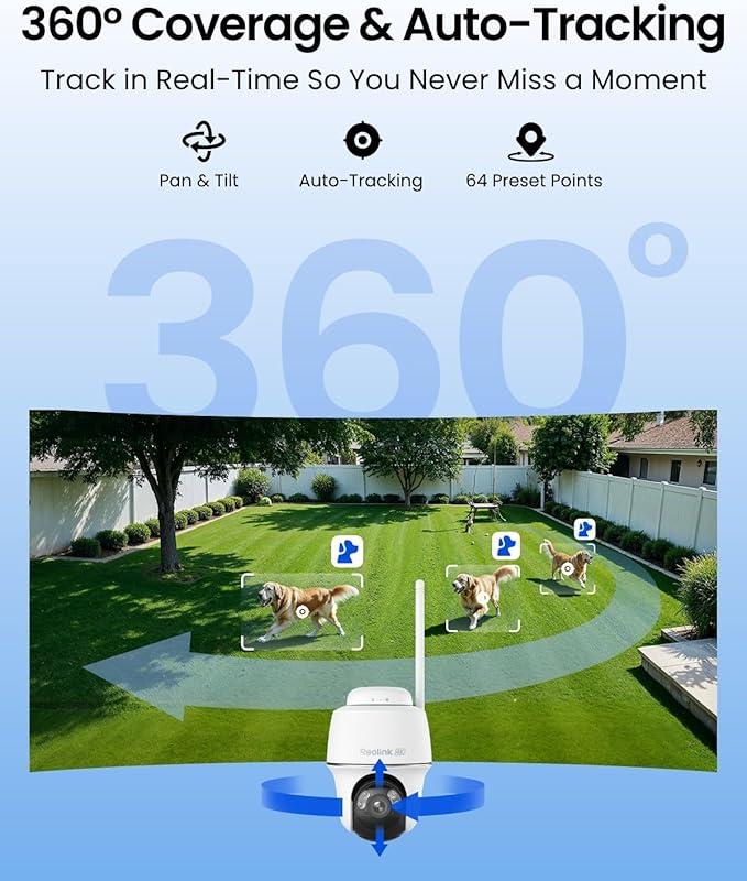 REOLINK First 4K Solar Security Cameras Wireless Outdoor, Argus PT Ultra+Solar - Image 3