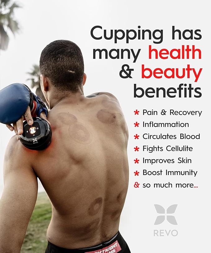 REVO The Original 4-in-1 Smart Cupping Therapy Massager, Muscle Soreness - Image 4