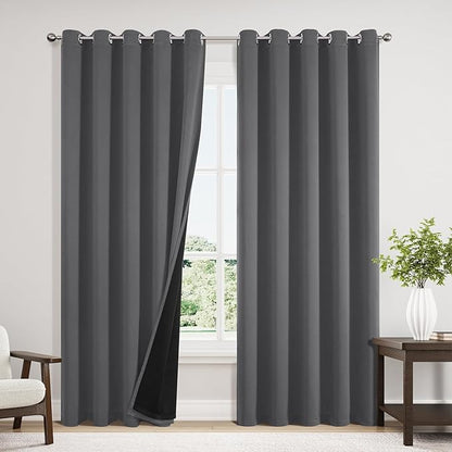ChrisDowa 100% Blackout Curtains 84 inch Long by ChrisDowa