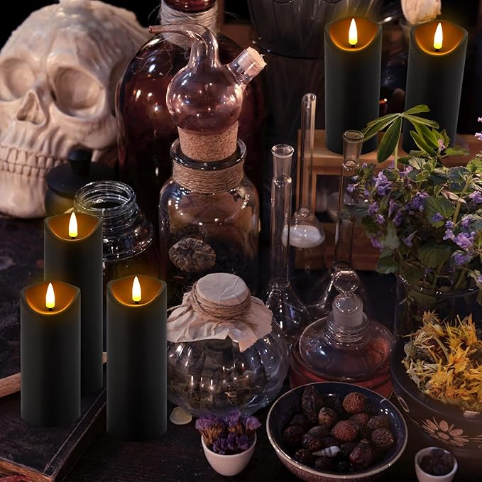 24 Pack Halloween Decoration Flickering Flameless Candles, Battery Operated LED - Image 6
