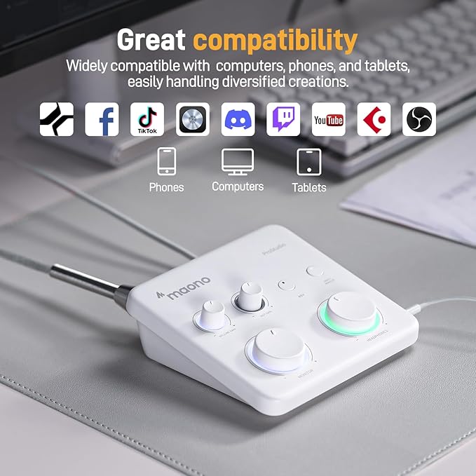 MAONO USB Audio Interface for PC: Interface - Image 8