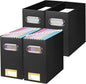 BALEINE File Organizer Box, Cardboard File Folder Organizer by BALEINE
