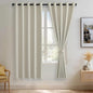 JIUZHEN Ivory Blackout Curtains by JIUZHEN