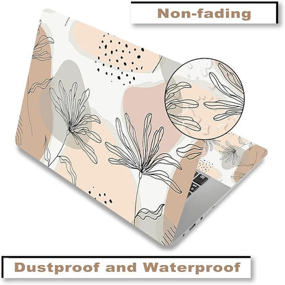 Laptop Skin Sticker Decal, Decorative Waterproof Removable, Morandi Leaves - Image 4