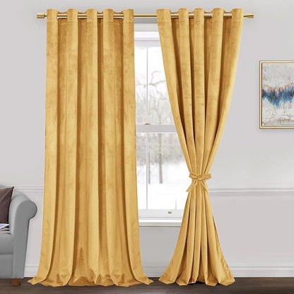 JIUZHEN Velvet Curtains for Living Room by JIUZHEN