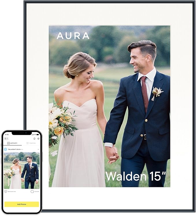 Aura Walden 15" WiFi Digital Picture Frame | Wirecutter's Best Digital Frame by Aura