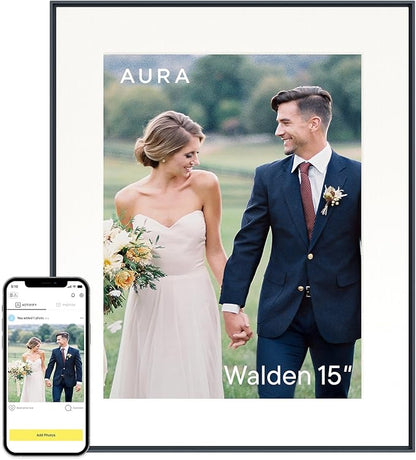 Aura Walden 15" WiFi Digital Picture Frame | Wirecutter's Best Digital Frame by Aura