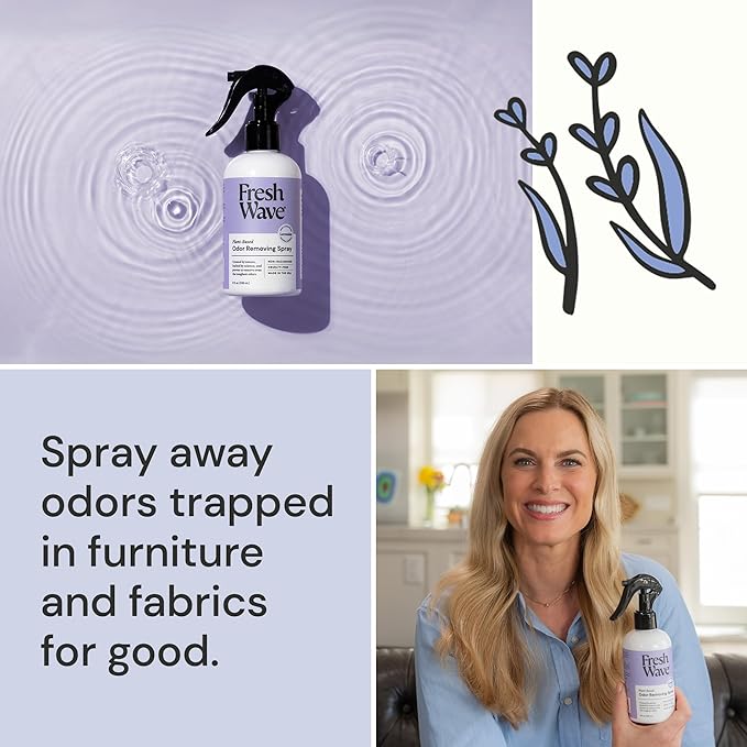 Fresh Wave Lavender Scent Odor Removing Spray, 8 fl. oz. | Pack of 2 | Odor - Image 3
