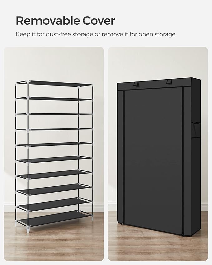 SONGMICS 10-Tier Shoe Rack, Shoe Storage Cabinet - Image 8