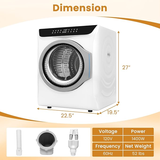 Auertech 2.8 CU. FT. Portable Dryers - Image 9