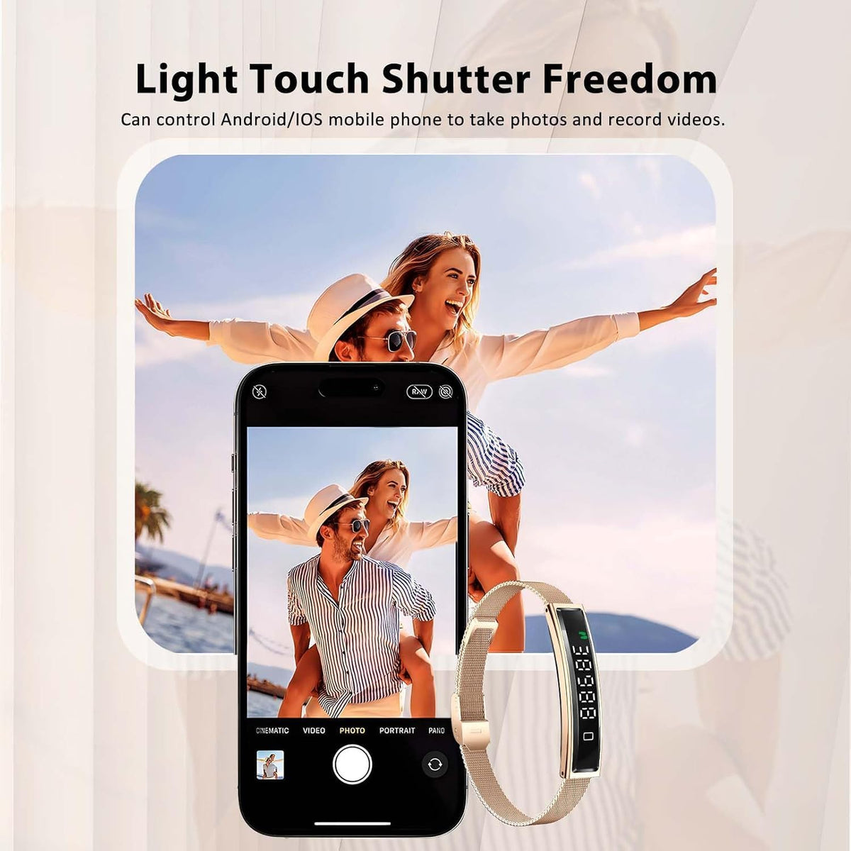 fitness health/calorie tracker with 2 bands, sleep detection, package contents