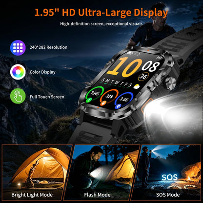military smart watch for men, 30+ day battery, package contents