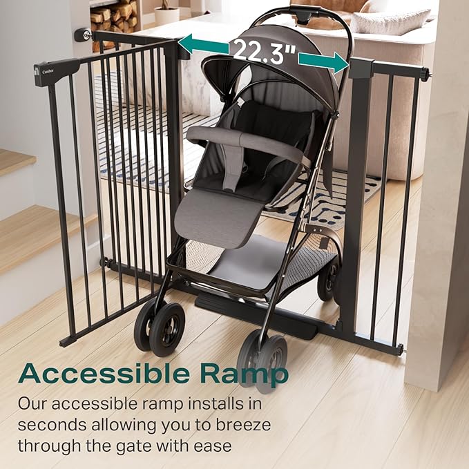 Cumbor 36" Extra Tall Baby Gate - Image 7