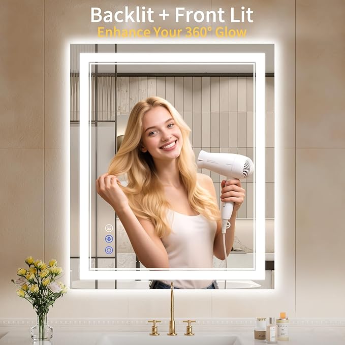 30"x36" LED Bathroom Mirror - Image 2