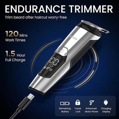 Ufree 3-in-1 Beard Trimmer Kit, Men's Electric Shaver Razor - Image 5