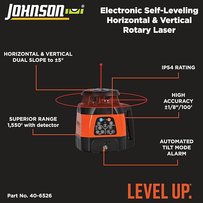 Johnson Level & Tool 99-028K Electronic Self-Leveling Dual Slope - Image 2