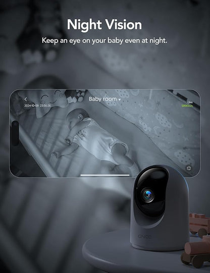 GNCC 2K Cameras for Home Security-Indoor Pan/Tilt Cameras for Baby Monitor/Pet - Image 4
