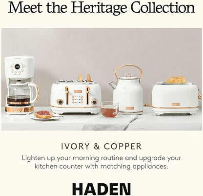 Haden Heritage 1.7 Liter Stainless Steel Electric Kettle, Hot Water Kettle - Image 5